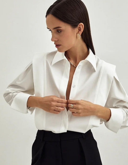 Women’s Shirt with Spread Collar