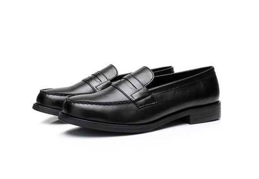 Completely Black Briefcase Loafers