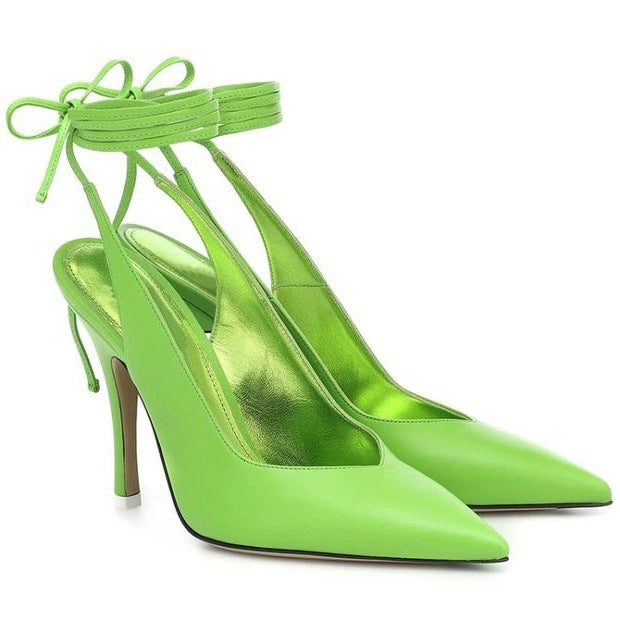 High-Heeled Shoes with Ankle Straps