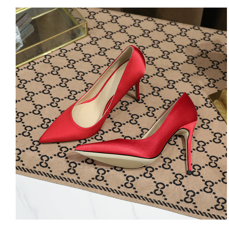 Stiletto Heels with Pointed Toe