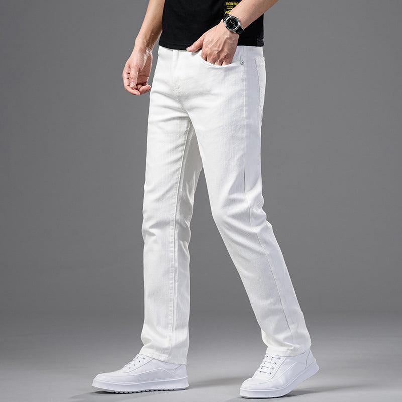 White Denim Pants