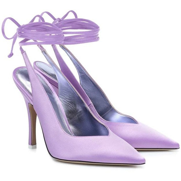 High-Heeled Shoes with Ankle Straps