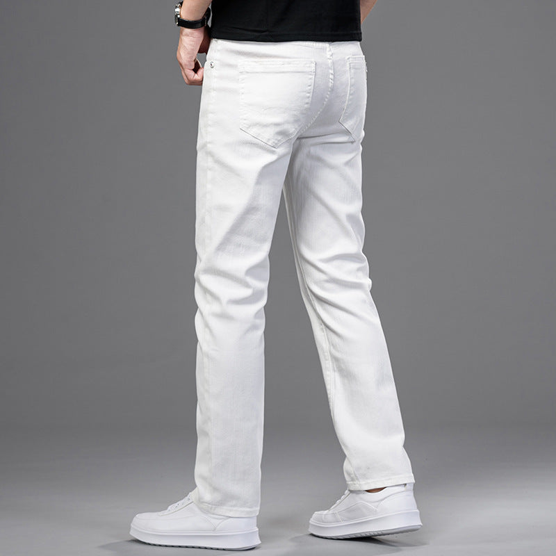 White Denim Pants