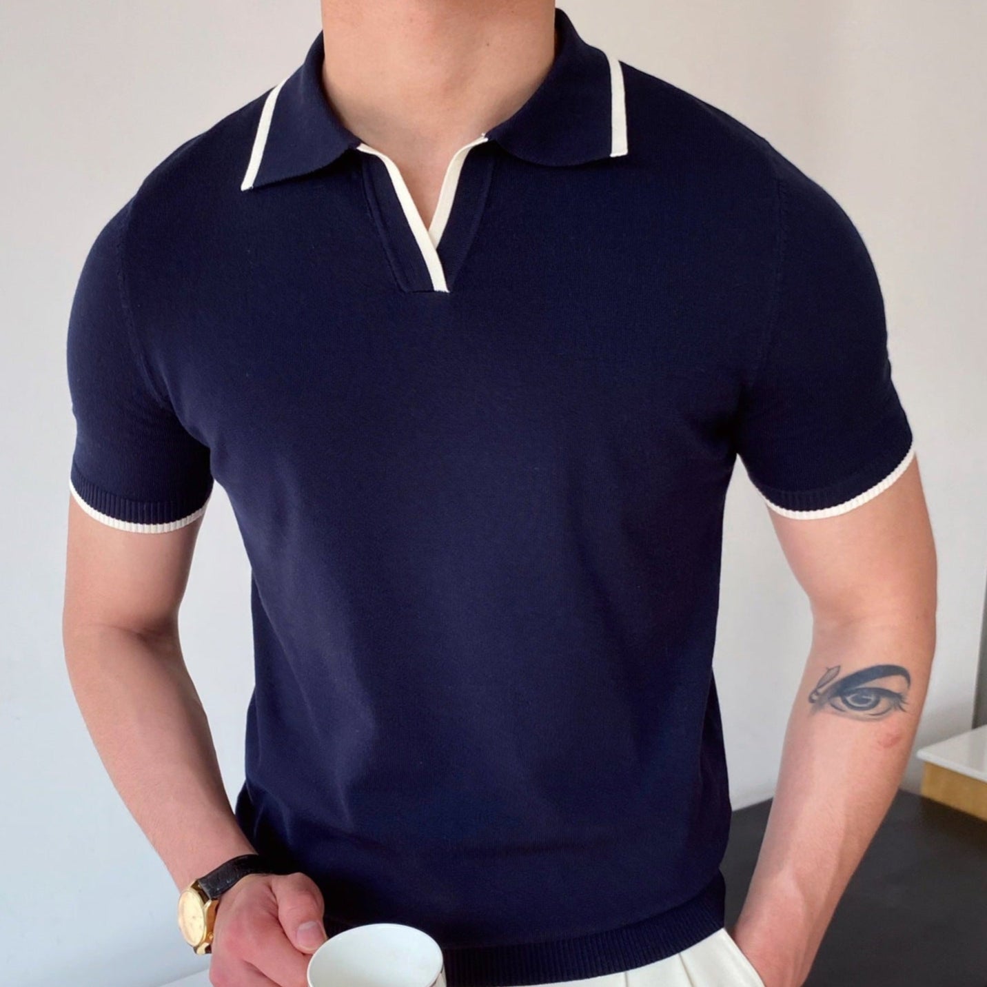 Classic Knit Polo Shirt