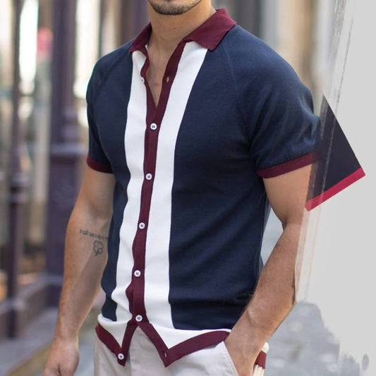 Classic Knit Button-Up with Old Money Elegance