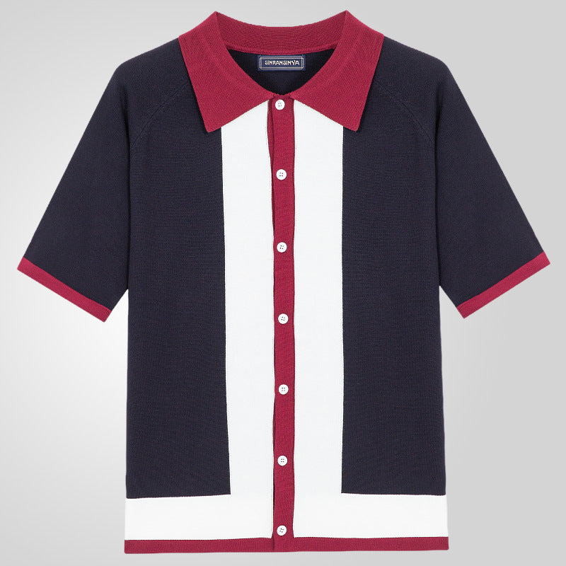 Classic Knit Button-Up with Old Money Elegance