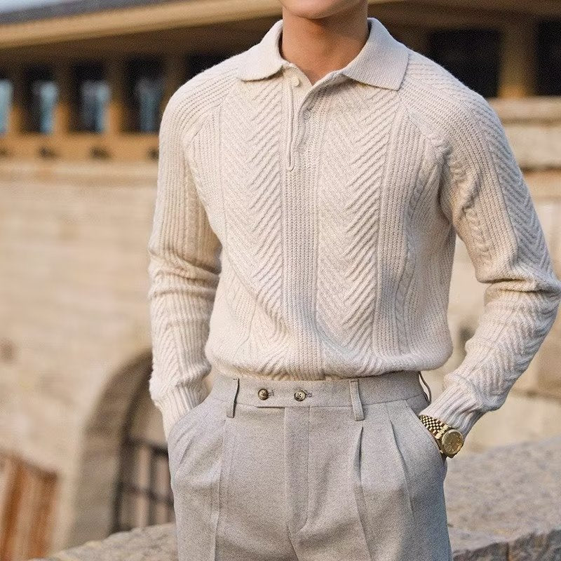 Men’s Sophisticated Knitted Polo