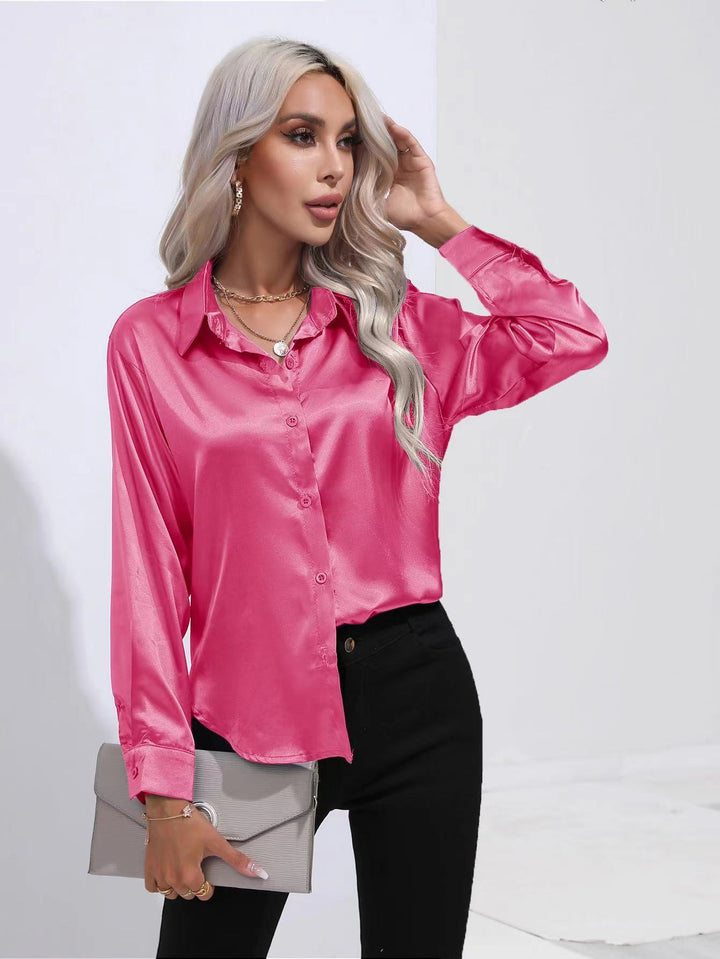 Blusa Metallica Lucida da Donna