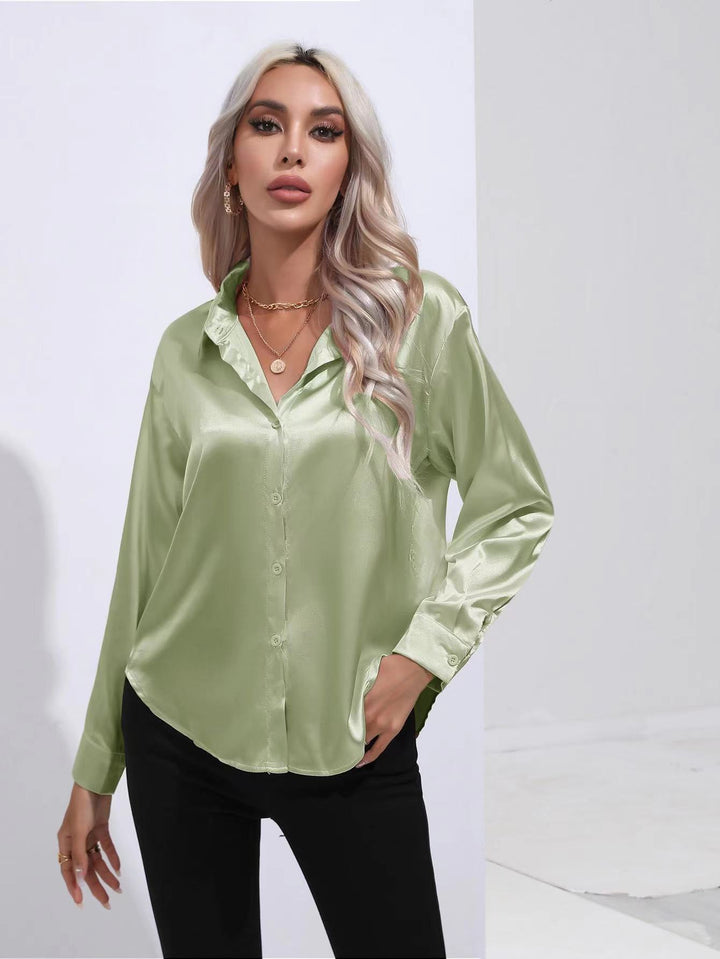 Blusa Metallica Lucida da Donna