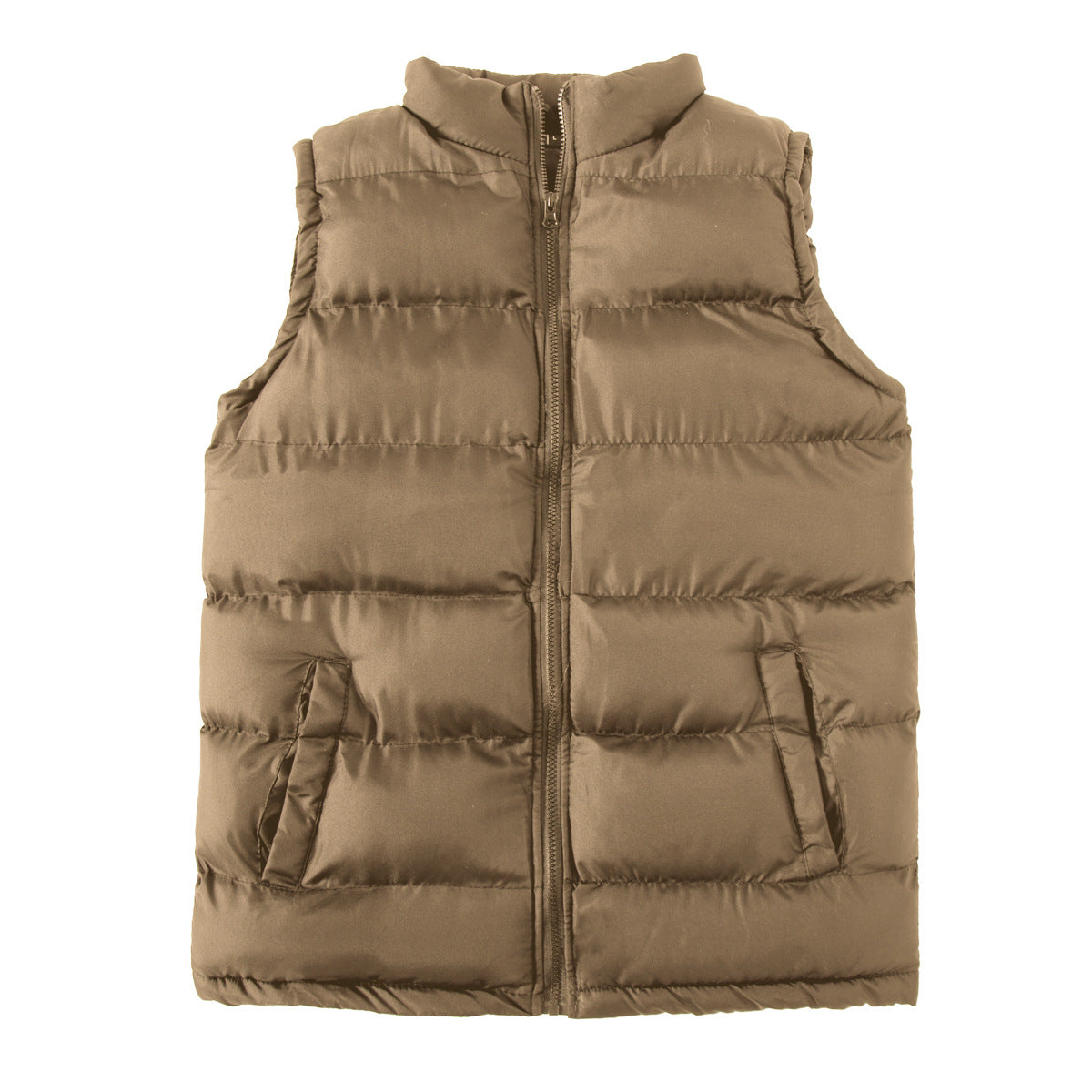 Men’s Padded Vest with High Collar