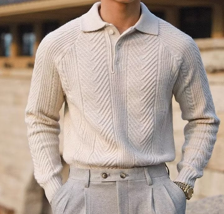 Men’s Sophisticated Knitted Polo